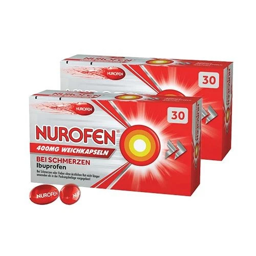 RECKITT BENCKISER DEUTSCHLAND GMBH Nurofen 400 mg Weichkapseln Doppelpackung (2x30st) 2 St