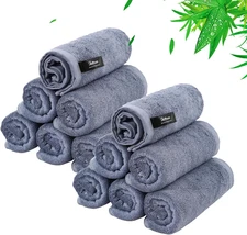 Wash Cloths 12 Pack, Reusable Makeup Remover Towel, Super Soft and Gentle Face T