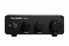Fosi Audio TB10D 2-Channel Stereo Amplifier   Class D Mini Amp w/ Power Supply