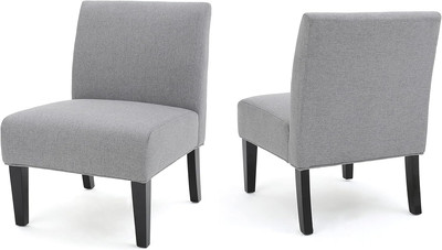Kendal Grey Fabric Accent Chair (Set of 2)