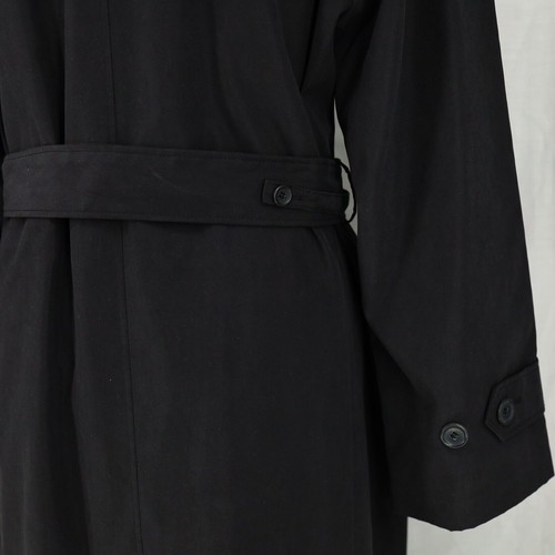 London Fog Trench Coat Petite 10P Black Hooded Water Repellant Belted Rachel New - Picture 20 of 24
