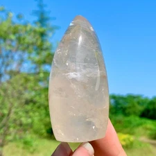 137G Natural Clear White Crystal Mineral Quartz Crystal Mineral Reiki Healing