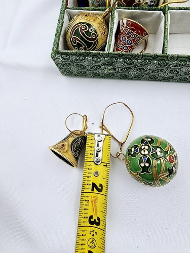 Cloisonné Enamel Christmas Tree Ornaments - Picture 7 of 11