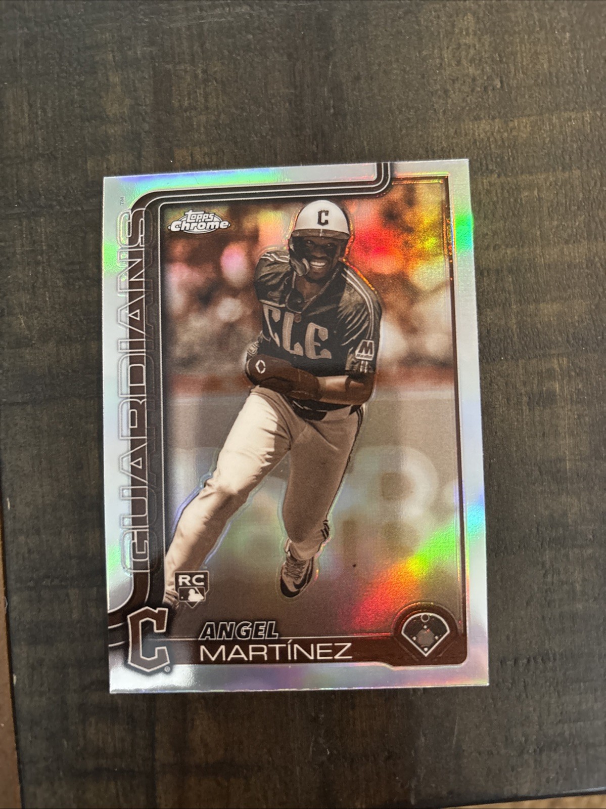 2025 Topps Chrome - #155 Angel Martinez Rookie Sepia Refractor
