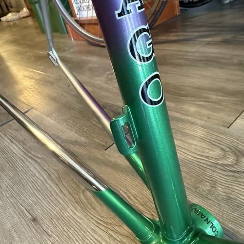 NOS / NEW 1980's SIZE 48cm COLNAGO FRAME & FORK COLUMBUS SLX - CAMPAGNOLO CAMPY - Picture 12 of 23
