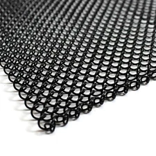 Midwest Hearth Fireplace Screen Mesh Curtain 18" High (Made in USA) Two 24" W...