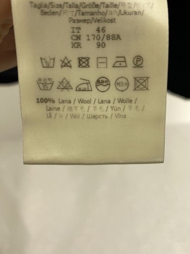 FENDI maglia e maglione (spessore) 46 LANA NERO FZZ387 usato - Foto 5 di 6