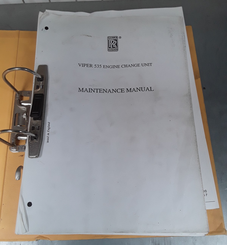Rolls-Royce Viper 535 Engine Change Unit Maintenance Manual, Strikemaster, Copy