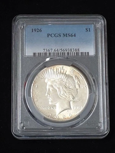 1926 Peace Silver Dollar PCGS Graded MS64 #56938388