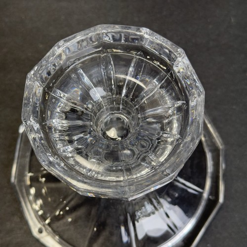 24% feiner Bleikristall Windlicht Lampensockel nur SOCKEL oder konischer Kerzenhalter - Bild 2 von 8