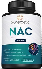 Premium NAC Supplement N-Acetyl Cysteine 750mg Per Capsule Supports Liver, Detox