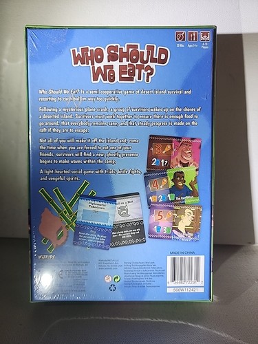 Who Should We Eat? Party Board Game by WizKids โ Survival Island Humor โ NIB ๐ฒ - Picture 3 of 7
