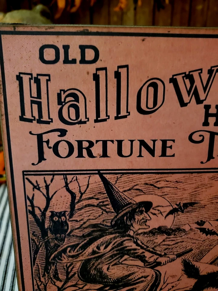 旧主要复古复古风格万圣节女巫财富告诉梦想书牌 — 第 4/4 张图片