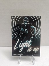 2022 Panini Donruss Optic Drake London Light it Up RC #LU-14 Falcons