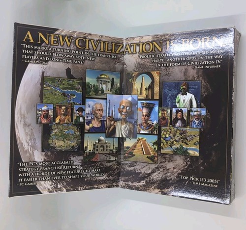 Sid Meier's Civilization IV 4 PC Game Small Box Fry's Sale Tag Sealed 2006 GOTY - Picture 4 of 8