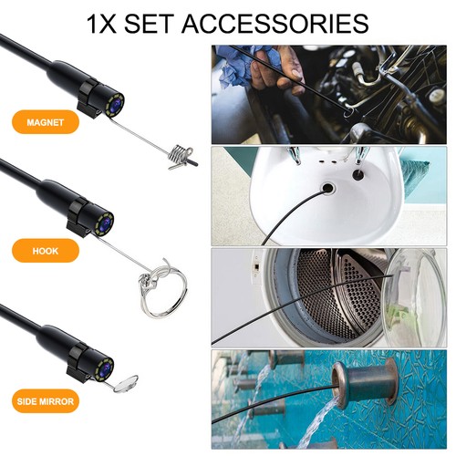 2M 4,3" Industrie Endoskop 1080P HD Inspektionkamera 8MM Kanalkamera Wasserdicht - Bild 3 von 11