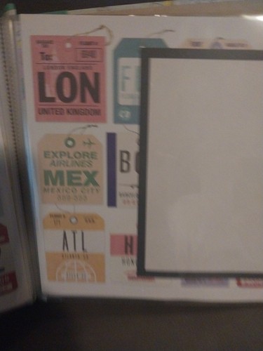 Tapestry Collection Scrapbook Complete with World Map Cover - Picture 11 of 14