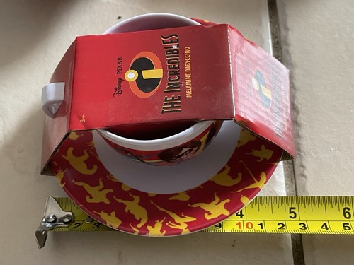 The Incredibles Disney Childs Melamine Babyccino Cup & Saucer X3 - New - Picture 3 of 14