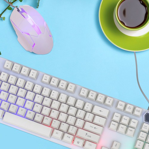 Tastatur- Und Mausset Büro Mechanische Spieltastatur Gaming- - Afbeelding 6 van 12
