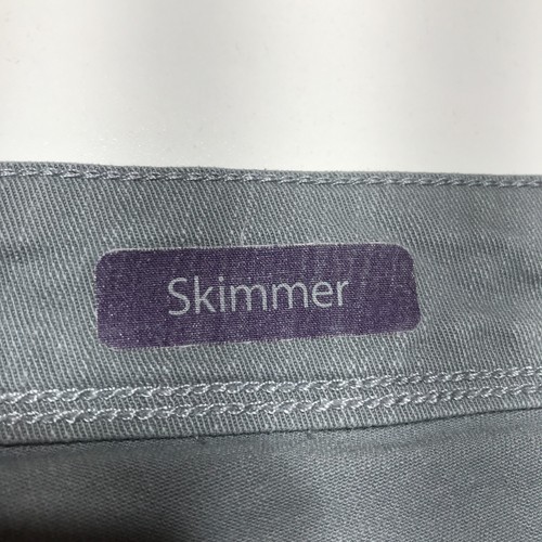 Gloria Vanderbilt Skimmer Shorts Womens 22W Gray Jean Narrow Fit Classic Rise - Picture 7 of 16