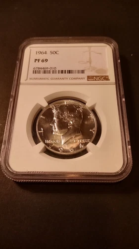 1964 Proof 69 Kennedy Half.  NGC.  No Reserve.