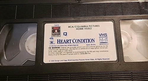 Heart Condition (VHS, 1990) Denzel Washington Good Shape Bob Hoskins - Bild 10 von 10