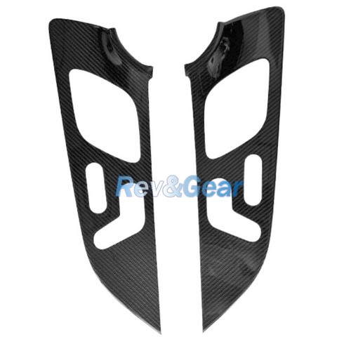 4* Real Dry Carbon Fiber Interior Door Panel Cover Trim For Benz GLE W167 19-24 - Picture 4 of 6