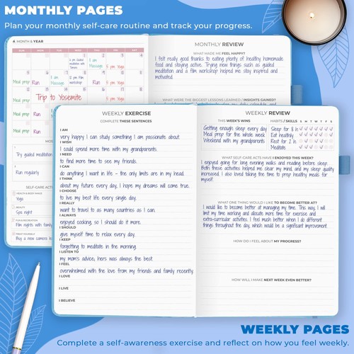 Clever Fox Self-Care Journal – Daily Reflection Notebook – Mental Health & Pe... - Picture 3 of 6