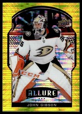 2020-21 Upper Deck Allure Yellow Taxi John Gibson Anaheim Ducks #18