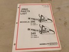 HOMELITE PARTS LIST MODELS 290 340