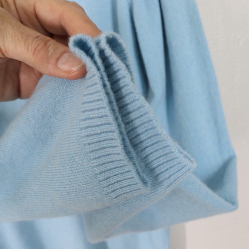 Vtg Neiman Marcus Cashmere Turtleneck Sweater XL Blue Long Sleeve Pullover - Picture 7 of 13