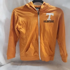 University of Tennessee zip up jacket size 8 child hoodie Russell polyester