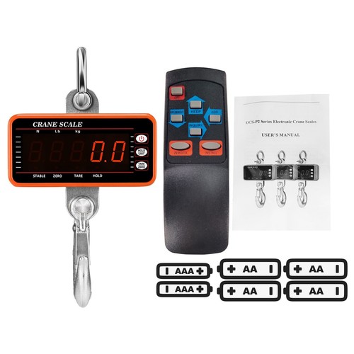 2200LBS Hanging Scale 1000KG Digital Industrial Heavy Duty Crane Scale Tare/Hold - Picture 2 of 15