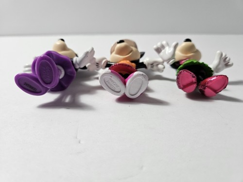 Disney Junior Minnie Mouse Cake Topper Mini Figure X3 All Glitter - Picture 5 of 5