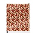 Autumn Fall Flowers Wrapping Papers