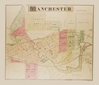 Historic City Map - Manchester Michigan - Everts 1874 - 23 x 26.73