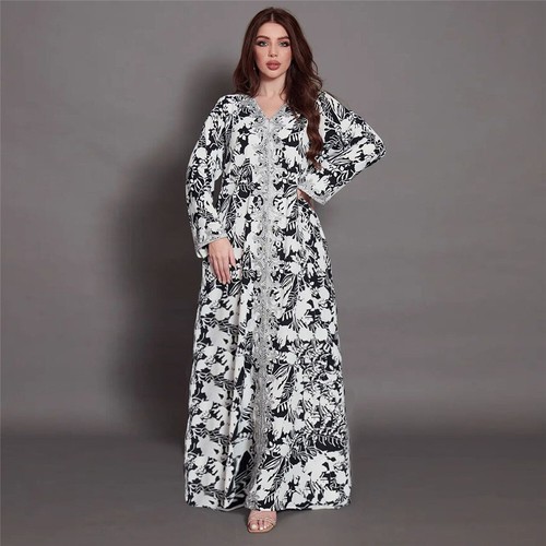 Dubai Abaya Muslim Women Maxi Dress Kaftan Dress Turkish Arab Party Islamic New - Bild 104 von 293