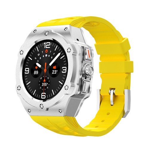 Aluminium Metal Case Silicone Strap For Samsung Galaxy Watch Ultra 47mm Band - Picture 26 of 26