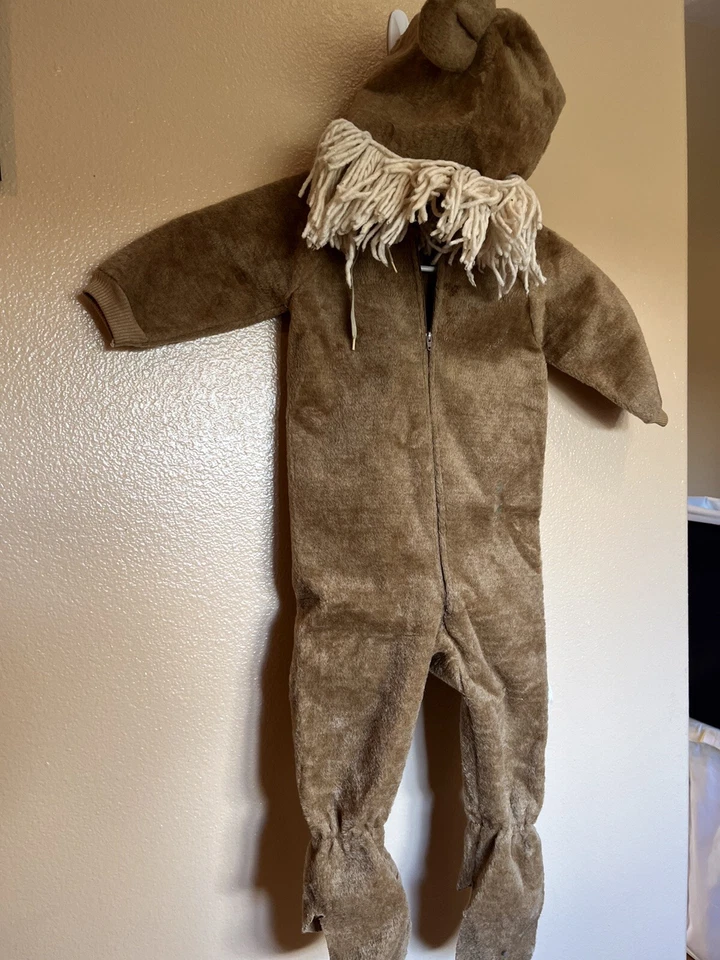 Disfraz de león niño pequeño, 12M-24M, acolchado, fingir, vestir, niño, Halloween, mago oz Foto 2 de 4