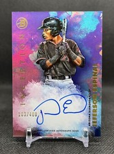 2021 Bowman Inception JEFERSON ESPINAL Prospect On Card AUTO /400 Texas Rangers