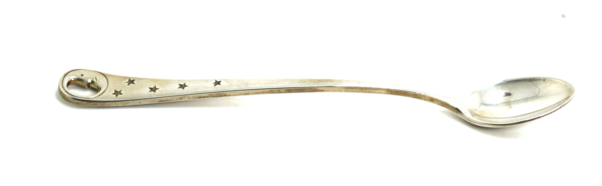 Tiffany & Co Sterling Silver Moon, Stars Baby Spoon, With Box