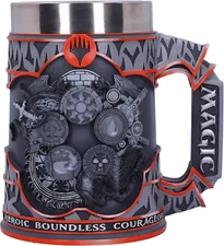Magic the Gathering Five Colour Wheel Tankard, Resin, Grey, 1 Count (Pack of 1)