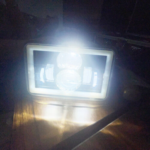 4PCS Fit 82-92 Chevrolet Camaro 4x6" LED Headlights Hi-Lo Beam Turn Signal DRL - Picture 9 of 13