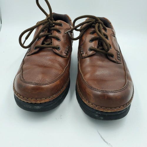Nunn Bush Mens 11.5 W Comfort Gel Brown Leather Oxford Lace-Up Shoes 83890-64 - Picture 2 of 12