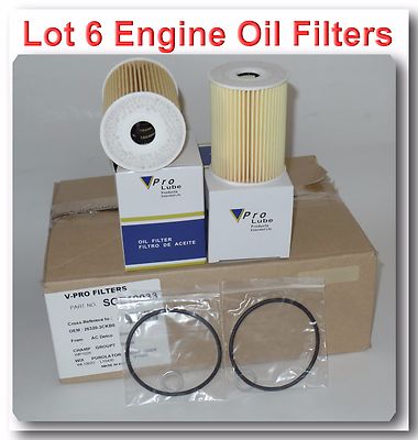6 x Engine Oil Filter 26320-3F500 Made In Korea Fits:Genesis G80 G90 15-20 V8 5L 6 x Engine Oil Filter 26320-3F500 Made In Korea Fits:Genesis G80 G90 15-20 V8 5L