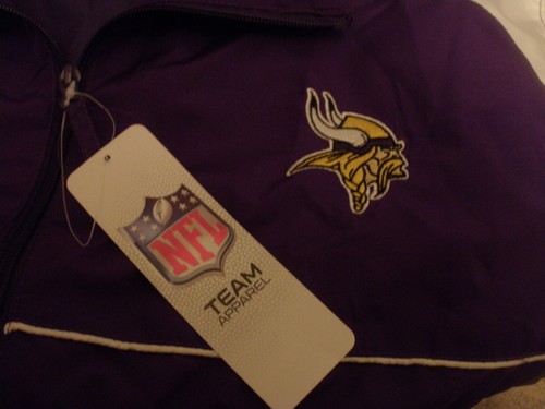 NWT DUNBROOKE MN VIKINGS LIGHTWEIGHT JACKET PURPLE GRAY WHITE XL - Picture 5 of 7