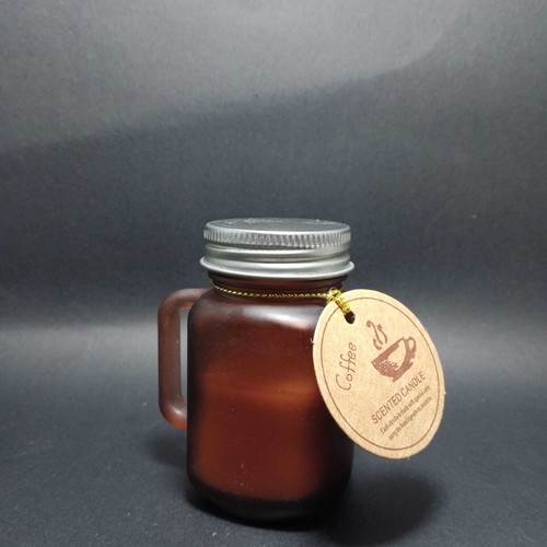 Small, Scented, Hand-Made, Multi-Colored, Single-Wick Scented Jar Candle - Picture 6 of 14