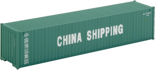 949-8151 HO Scale Model of China Shipping (Green, White) 40' Corrugated Containe - Picture 6 of 12