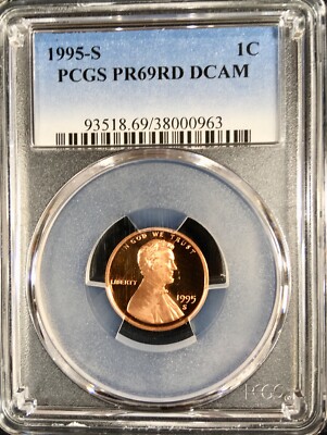 ONE PT FROM PERFECT 1995 S PF69RD DCAM FLAWLESS COIN /& SLAB BEST PRICING!