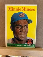 1958 Topps baseball  #295 Minnie Minoso " Indians "